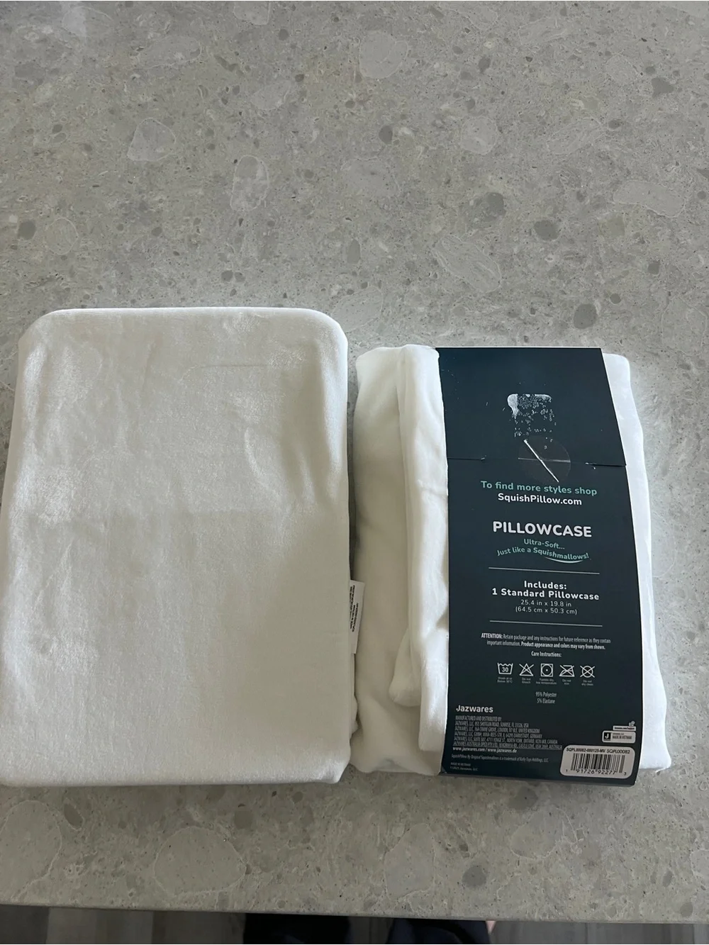 Squishpillow Ultra-Soft White Pillowcase - Standard